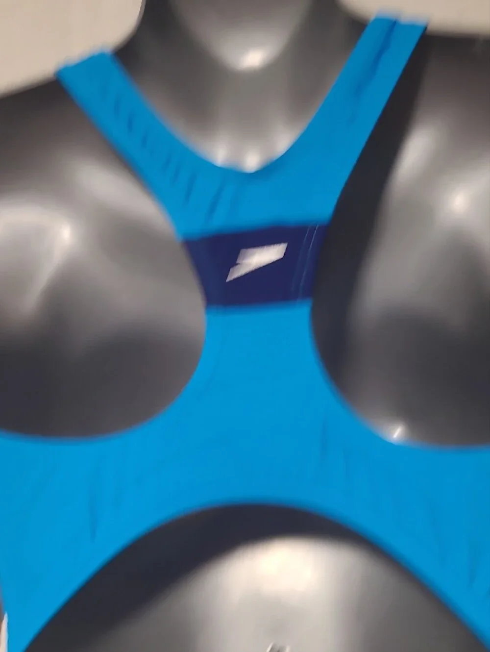 Speedo Navy One-Piece Swimsuit with Aqua Accents